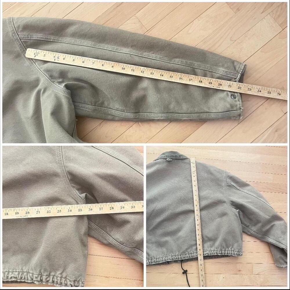 Carhartt Duck Canvas Tan Detroit Jacket Blanket Line Corduroy Collar M Union USA - Picture 4 of 6